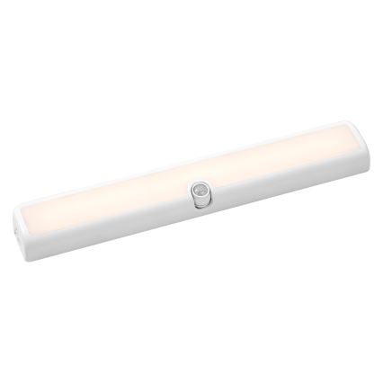 Osram - LED dimmelhető polc alá szerelhető világítótest mozgás- és szürkületérzékelővel LINEAR LED/3,8W/5V/3xAA 3000K 30 cm fehér