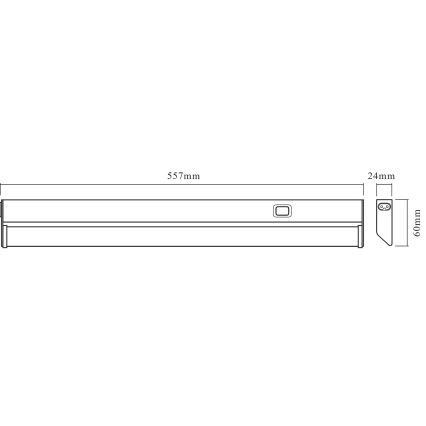 Osram - LED pult alatti lámpa LINEAR LED/10W/230V 3000K 55,7 cm ezüstszínű
