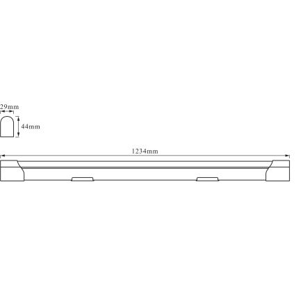 Osram - LED pult alatti világítótest BATTEN LED/20W/230V 123,4 cm