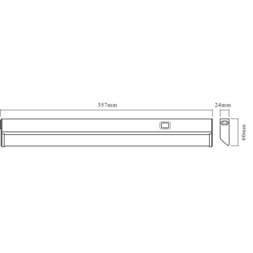 Osram - LED pult alatti világítótest LINEAR LED/6W/230V 3000K 35,7 cm ezüst