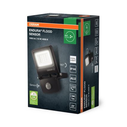 Osram - LED reflektor érzékelővel ENDURA LED/10W/230V 4000K IP44