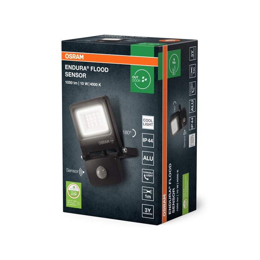 Osram - LED reflektor érzékelővel ENDURA LED/10W/230V 4000K IP44