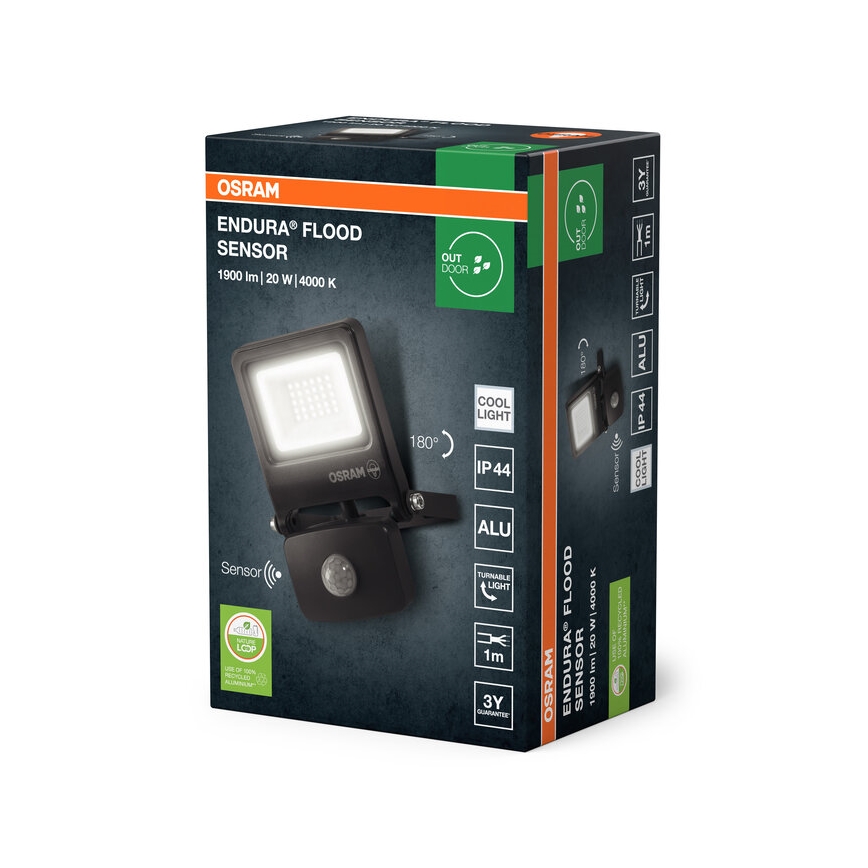 Osram - LED reflektor érzékelővel ENDURA LED/20W/230V 4000K IP44