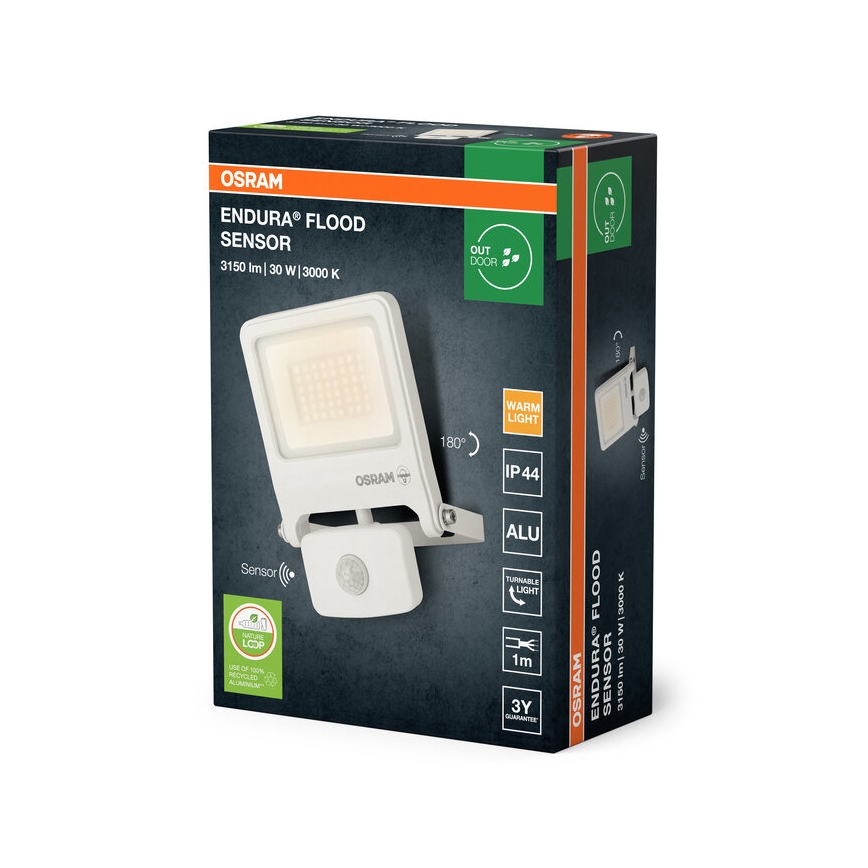 Osram - LED reflektor érzékelővel ENDURA LED/30W/230V 3000K IP44