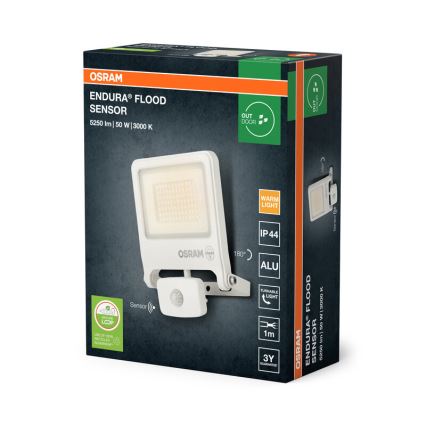 Osram - LED reflektor érzékelővel ENDURA LED/50W/230V 3000K IP44