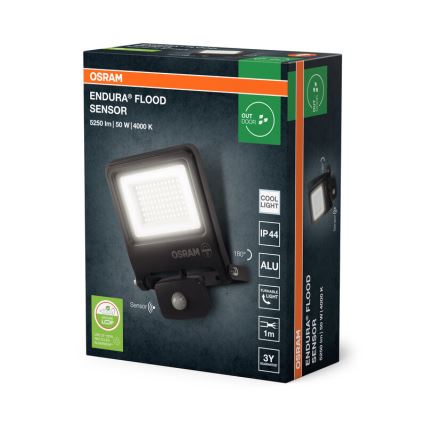 Osram - LED-reflektor érzékelővel ENDURA LED/50W/230V 4000K IP44