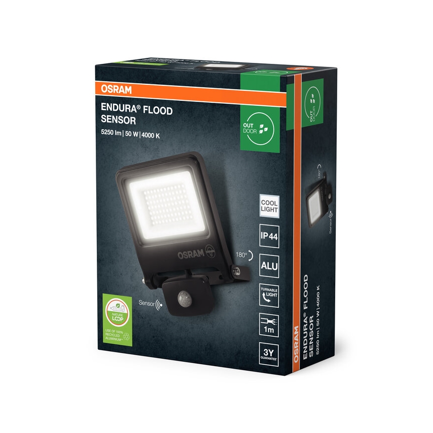 Osram - LED-reflektor érzékelővel ENDURA LED/50W/230V 4000K IP44