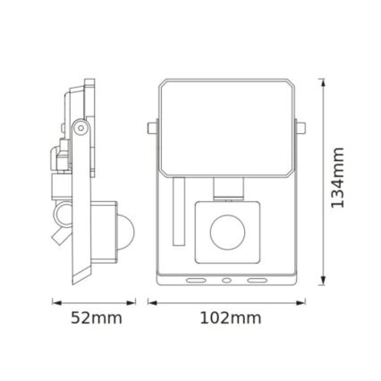 Osram - LED reflektor érzékelővel FLOODLIGHT LED/10W/230V 3000K IP65