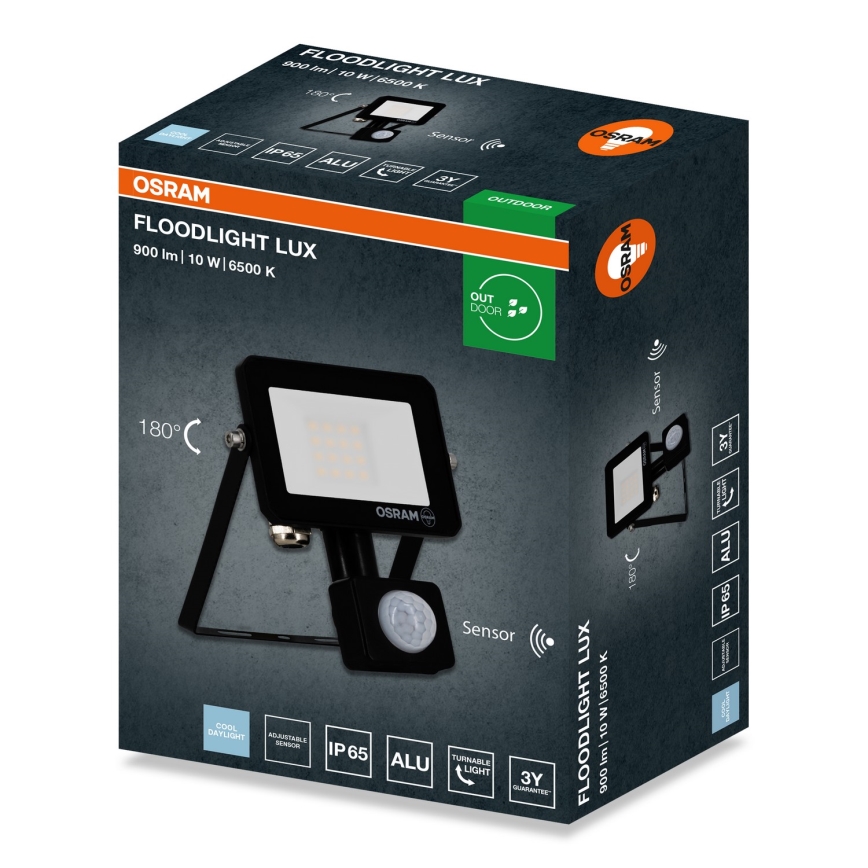 Osram - LED reflektor érzékelővel FLOODLIGHT LED/10W/230V 6500K IP65