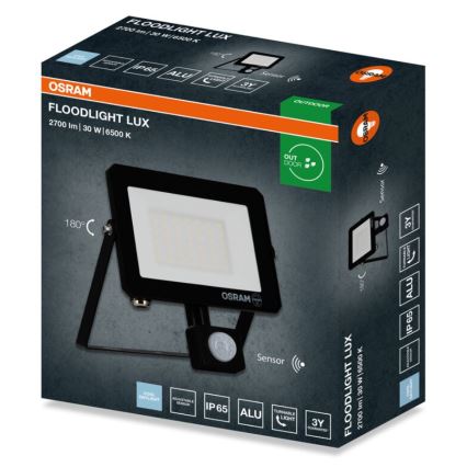 Osram - LED reflektor érzékelővel FLOODLIGHT LED/30W/230V 6500K IP65