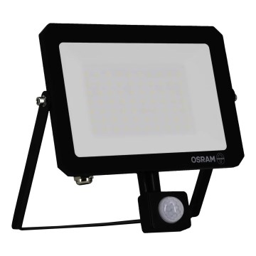 Osram - LED-reflektor mozgás- és alkonyérzékelővel FLOODLIGHT LED/50W/230V 3000K IP65 fekete