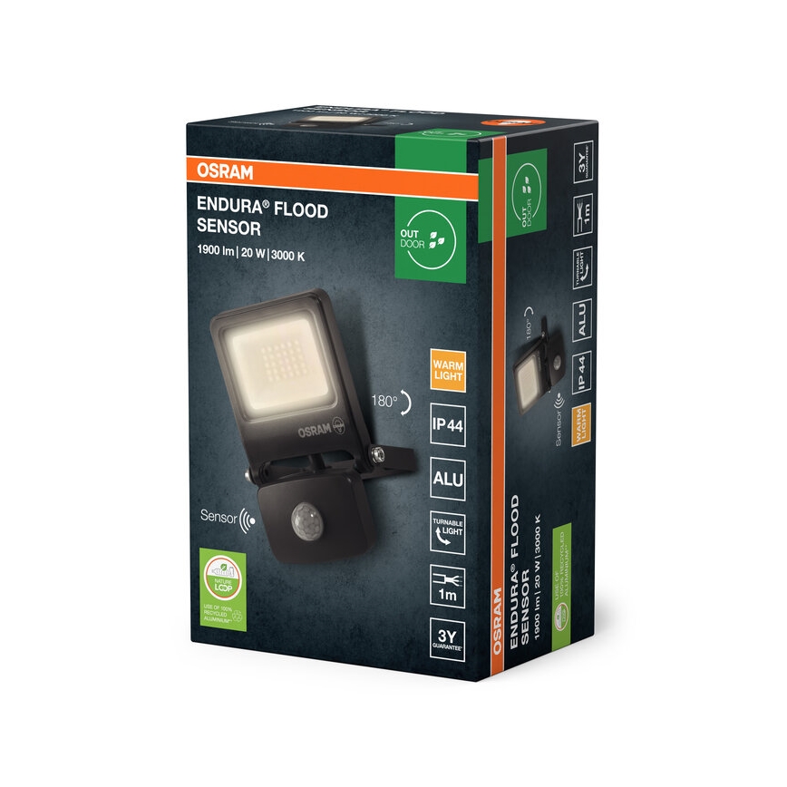 Osram - LED-reflektor mozgásérzékelővel ENDURA LED/20W/230V 3000K IP44
