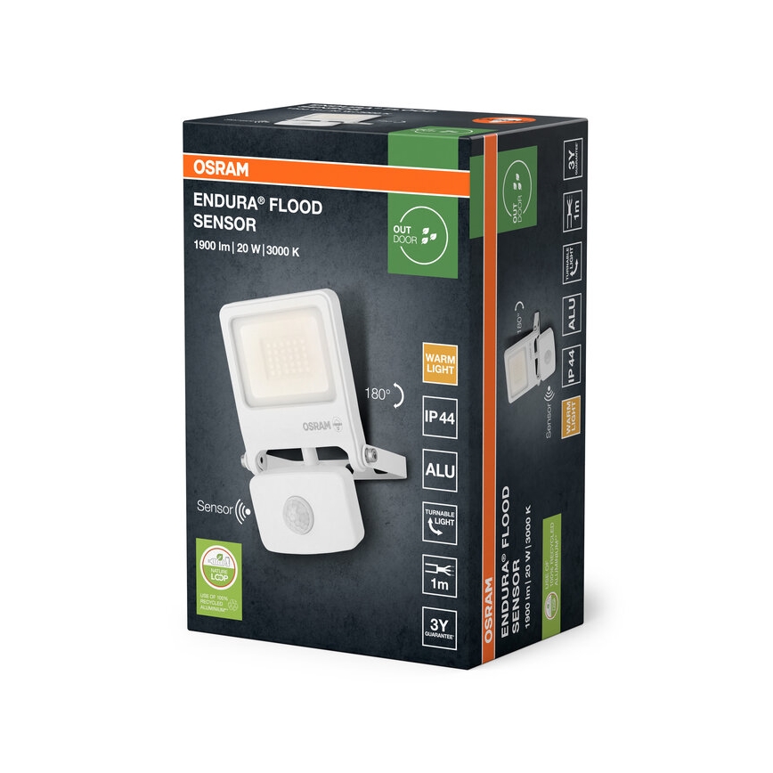 Osram - LED-reflektor mozgásérzékelővel ENDURA LED/20W/230V 3000K IP44