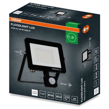 Osram - LED-reflektor mozgásérzékelővel FLOODLIGHT LED/30W/230V 4000K IP65