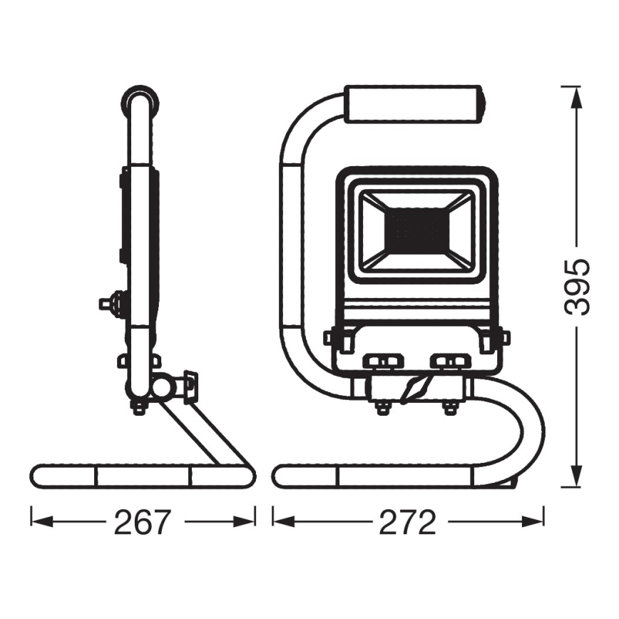 Osram - LED-reflektor S-STAND tartóval LED/50W/230V 4000K IP65 antracit