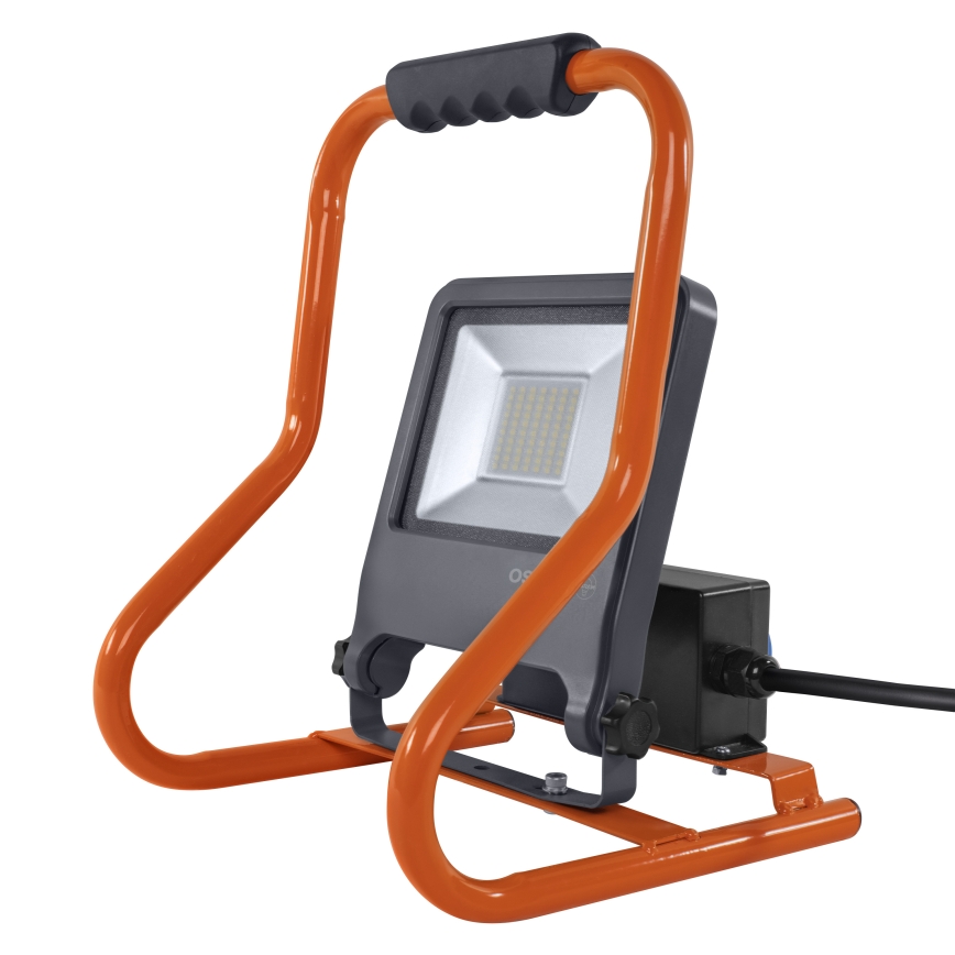 Osram - LED-reflektor tartóval és aljzatokkal R-STAND LED/50W/230V 4000K IP44 narancssárga/antracit