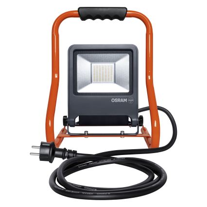 Osram - LED-reflektor tartóval és aljzatokkal R-STAND LED/50W/230V 4000K IP44 narancssárga/antracit