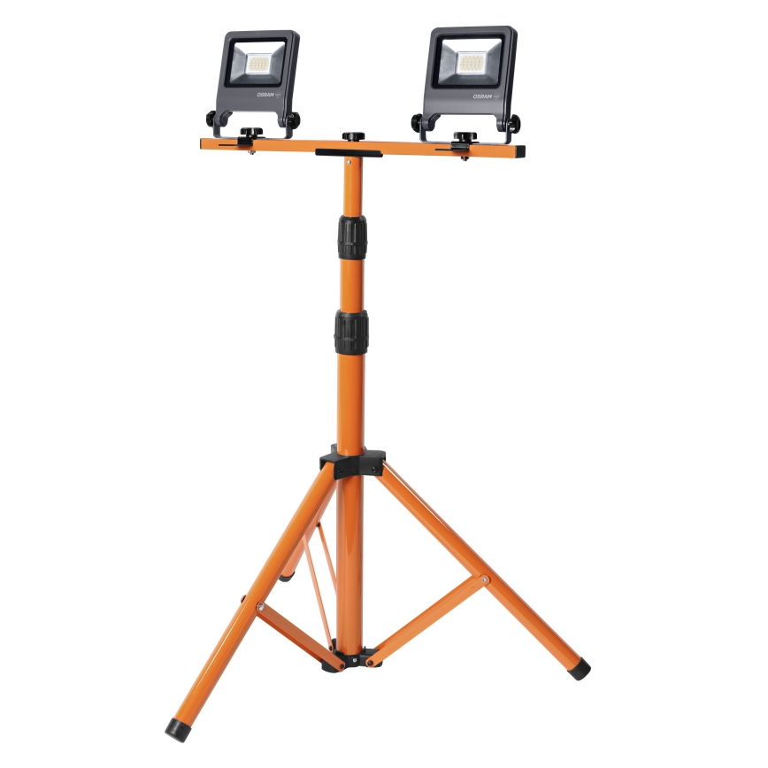 Osram - LED-reflektor tartóval TRIPOD 2xLED/20W/230V 4000K IP65 narancssárga/antracit