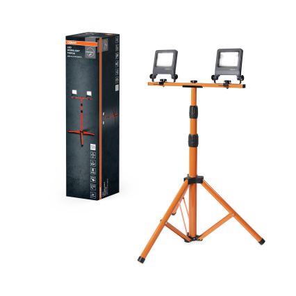 Osram - LED-reflektor tartóval TRIPOD 2xLED/20W/230V 4000K IP65 narancssárga/antracit