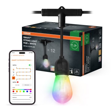 Osram - LED RGB dimmelhető kültéri fényfüzér SMART+ STRING 12xLED/230V 7,47m IP44 Wi-Fi