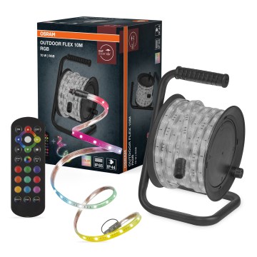 Osram - LED RGB dimmelhető kültéri szalag FLEX 10m LED/70W/230V IP65 + távirányító