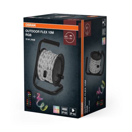 Osram - LED RGB dimmelhető kültéri szalag FLEX 10m LED/70W/230V IP65 + távirányító