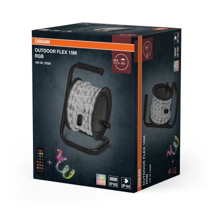 Osram - LED RGB dimmelhető kültéri szalag FLEX 15m LED/100W/230V IP65 + távirányító