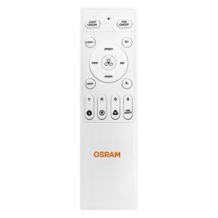 Osram - LED RGB dimmelhető mennyezeti ventilátor NORDES LED/18W/230V 3000-6500K + távirányító