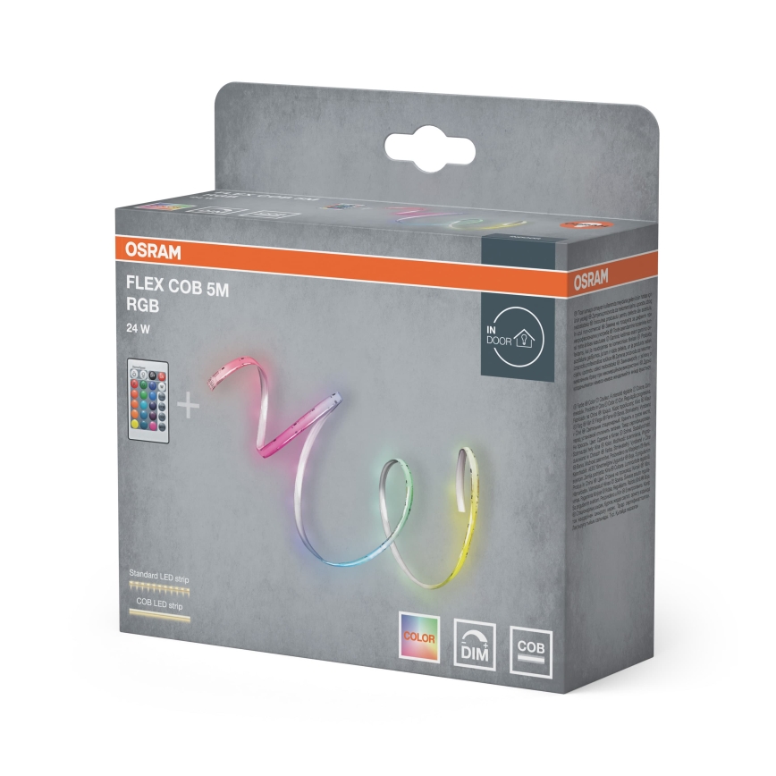 Osram - LED RGBW Dimmelhető szalag FLEX COB 5m LED/24W/230V 2700-6500K + távirányító