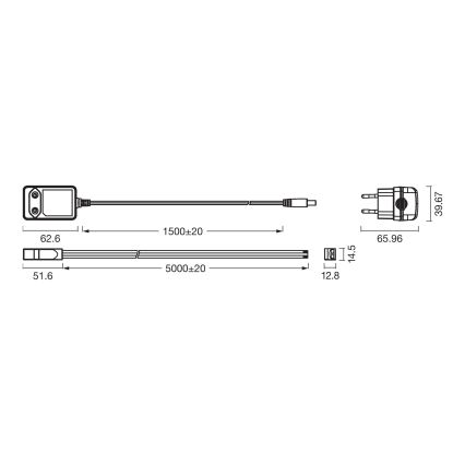 Osram - LED RGBW Dimmelhető szalag FLEX COB 5m LED/24W/230V 2700-6500K + távirányító