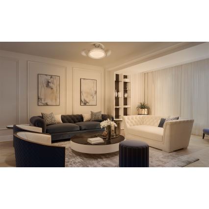 Osram - RGB LED dimmelhető mennyezeti lámpatest ventilátorral CIERZO LED/35W/230V 3000-6500K + távirányító