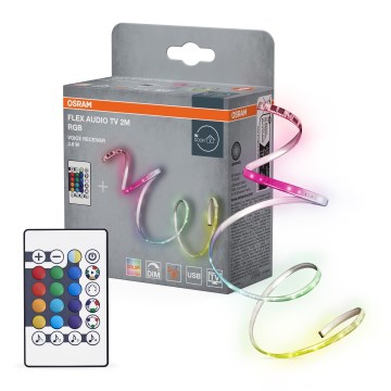 Osram - LED RGB fényerőszabályozható szalag TV-hez FLEX AUDIO 2m LED/3,6W/5V + távirányító
