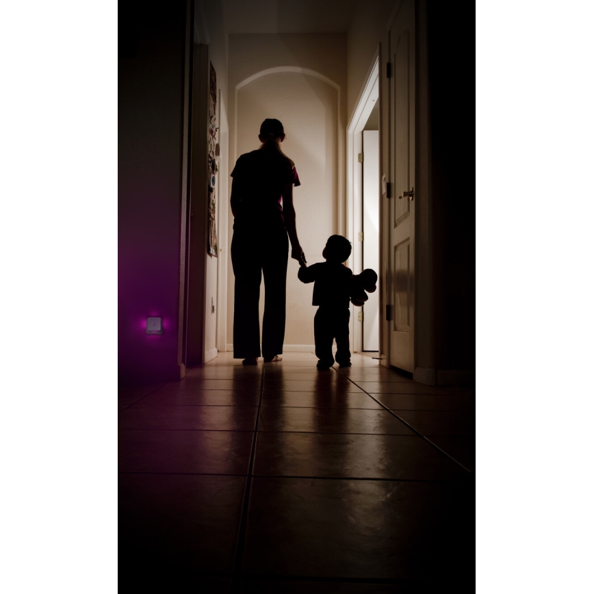 Osram - LED RGB konnektoros éjszakai lámpa érzékelővel LUNETTA LED/0,3W/230V