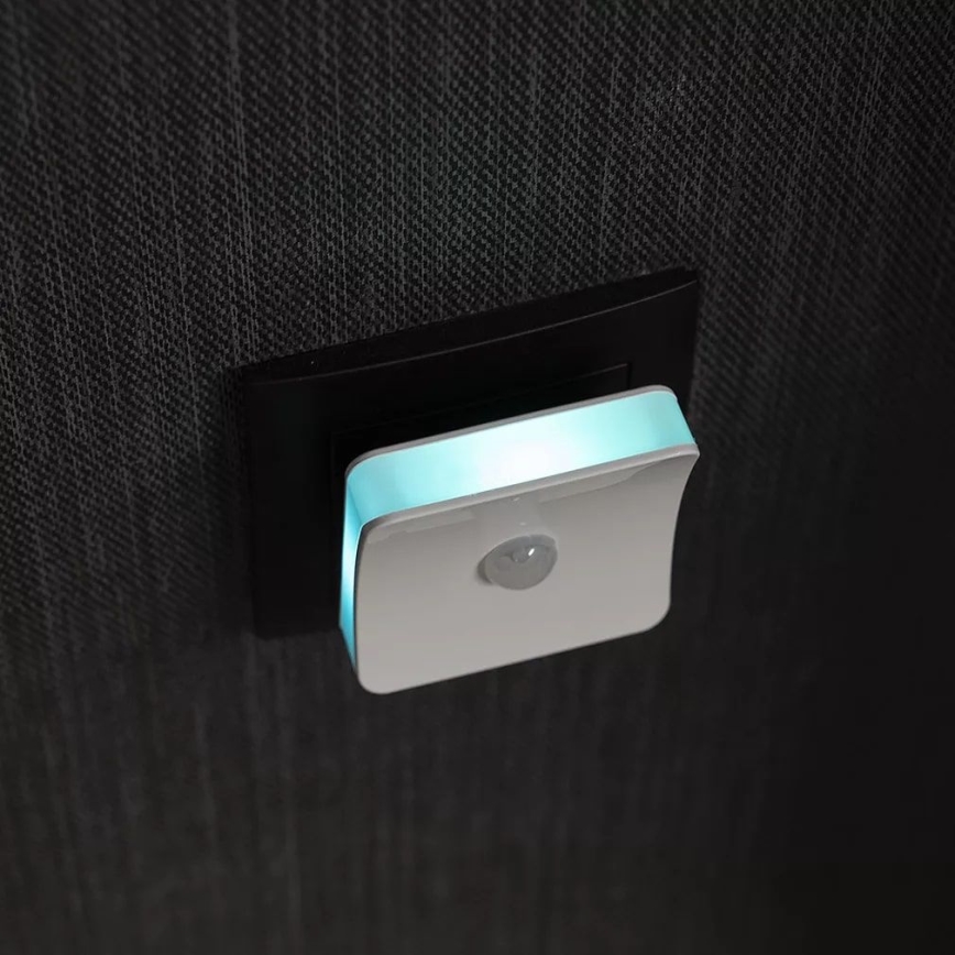 Osram - LED RGB konnektoros éjszakai lámpa érzékelővel LUNETTA LED/0,3W/230V