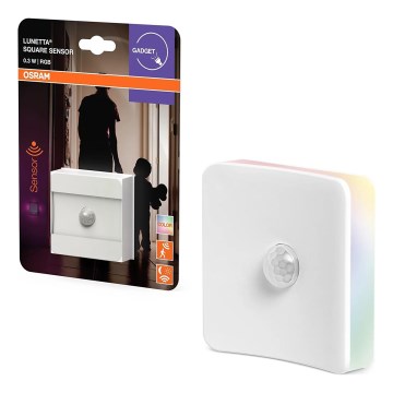 Osram - LED RGB konnektoros éjszakai lámpa érzékelővel LUNETTA LED/0,3W/230V