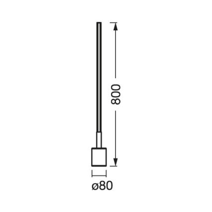 Osram - LED RGBW fényerőszabályozható állólámpa SMART+ FLOOR LED/8W/230V 2700-6500K Wi‑Fi fehér + távirányító