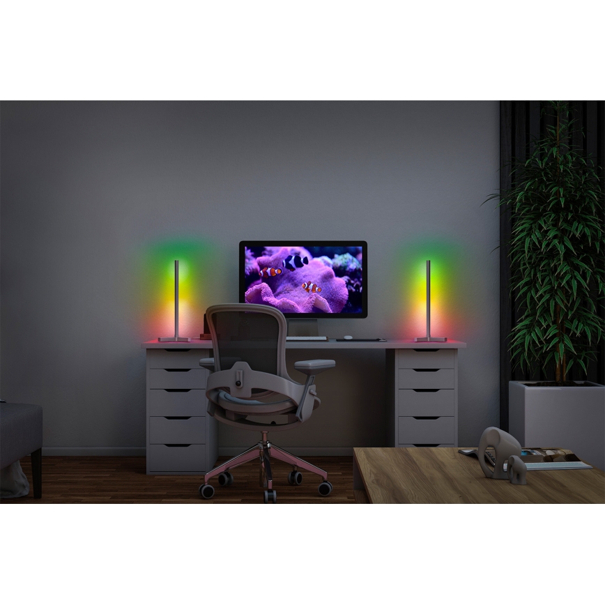 Osram - LED RGBW dimmelhető asztali lámpa SMART+ MAGIC LED/7,5W/230V 2700-6500K ezüst Wi-Fi + távirányító