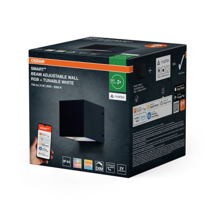 Osram - LED RGBW dimmelhető kültéri fali lámpa SMART+ BEAM LED/8W/230V 3000-6500K IP44 Wi-Fi