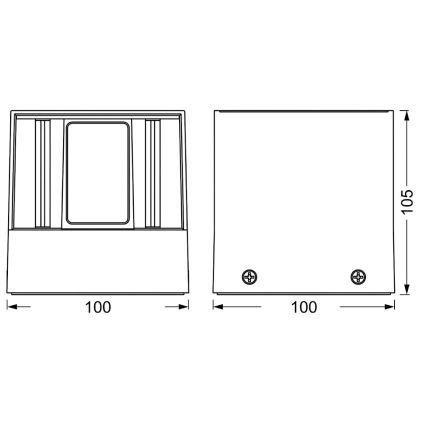 Osram - LED RGBW dimmelhető kültéri fali lámpa SMART+ BEAM LED/8W/230V 3000-6500K IP44 Wi-Fi