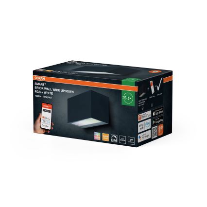Osram - LED RGBW, fényerőszabályozható kültéri fali lámpa SMART+ BRICK LED/14W/230V IP44 Wi-Fi