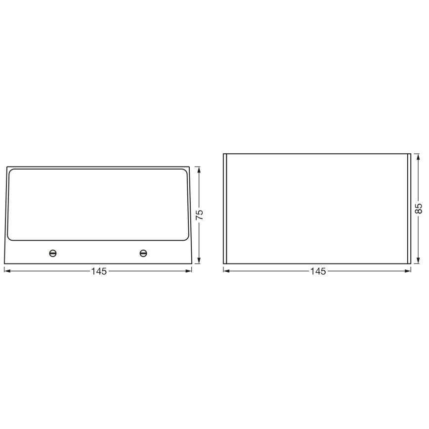 Osram - LED RGBW, fényerőszabályozható kültéri fali lámpa SMART+ BRICK LED/14W/230V IP44 Wi-Fi