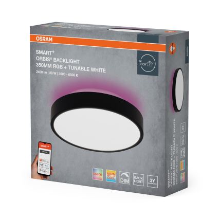 Osram - LED RGBW dimmelhető mennyezeti lámpatest SMART+ ORBIS LED/28W/230V átm. 35 cm 2700-6500K Wi-Fi