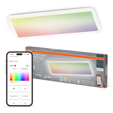 Osram - LED RGBW Dimmelhető mennyezeti lámpa SMART+ PLANON LED/30W/230V 2800-6500K 58x20 cm Wi-Fi IP54 fehér