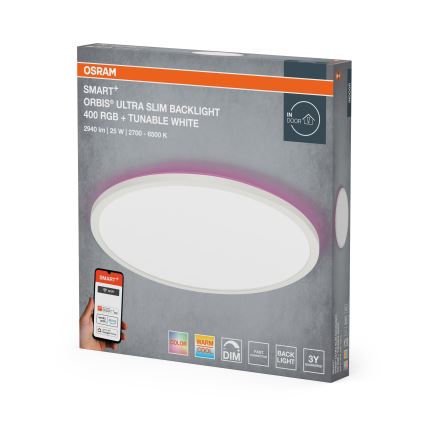 Osram - LED RGBW Fényerőszabályozható mennyezeti lámpa SMART+ ORBIS LED/25W/230V átmérő 40 cm 2700-6500K Wi-Fi