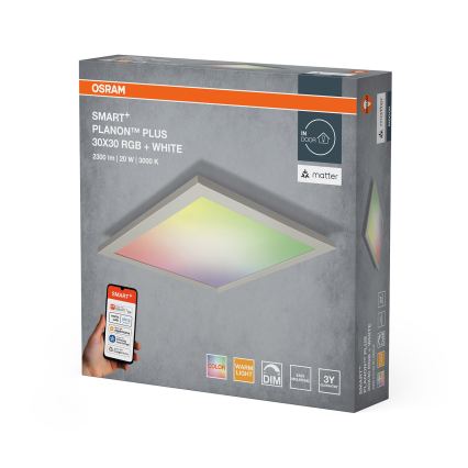 Osram - LED RGBW Fényerőszabályozható mennyezeti lámpa SMART+ PLANON LED/20W/230V 30x30 cm