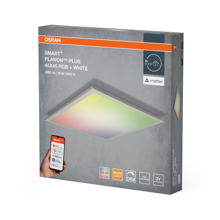 Osram - LED RGBW Dimmelhető mennyezeti lámpa SMART+ PLANON LED/28W/230V 45x45 cm Wi-Fi