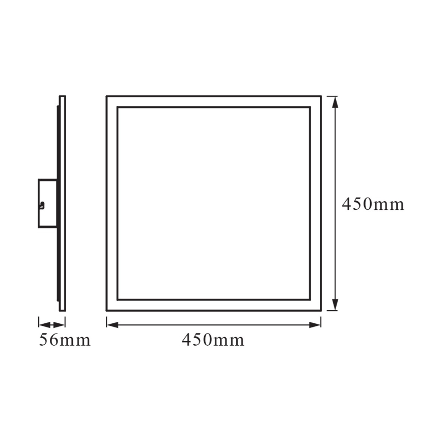 Osram - LED RGBW Dimmelhető mennyezeti lámpa SMART+ PLANON LED/28W/230V 45x45 cm Wi-Fi
