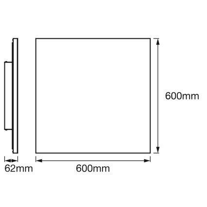 Osram - LED RGBW Fényerőszabályozható mennyezeti lámpatest SMART+ PLANON LED/40W/230V 60x60 cm 3000-6500K Wi-Fi