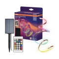 Osram - LED RGBW Dimmelhető napelemes szalag FLEX MAGIC 5m LED/1,6W/3,7V 2000 mAh IP44 + távirányító