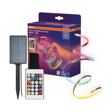 Osram - LED RGBW Dimmelhető napelemes szalag FLEX MAGIC 5m LED/1,6W/3,7V 2000 mAh IP44 + távirányító